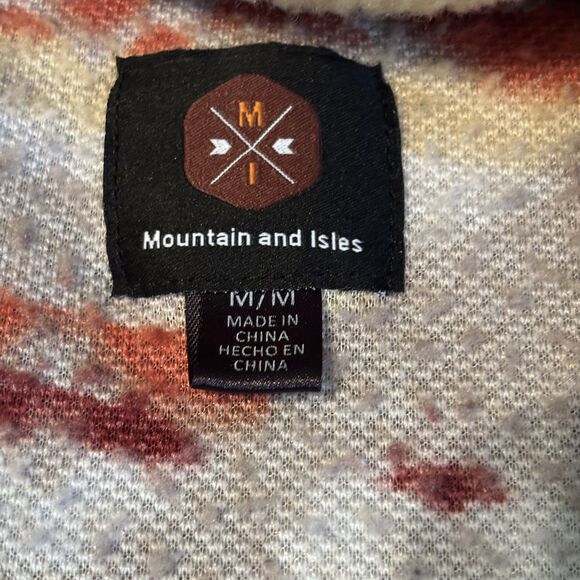 Mountain & Isle Deep Pile Fleece Jacket Size M  Aztec Southwest  90's Inspired - Picture 10 of 14